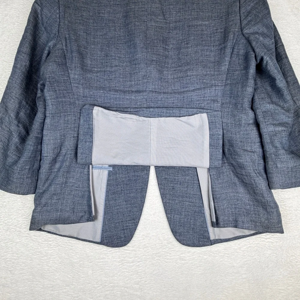 Jos A Bank 1905 Sport Coat Mens 44S Blue 100% Linen Tailored Fit Blazer